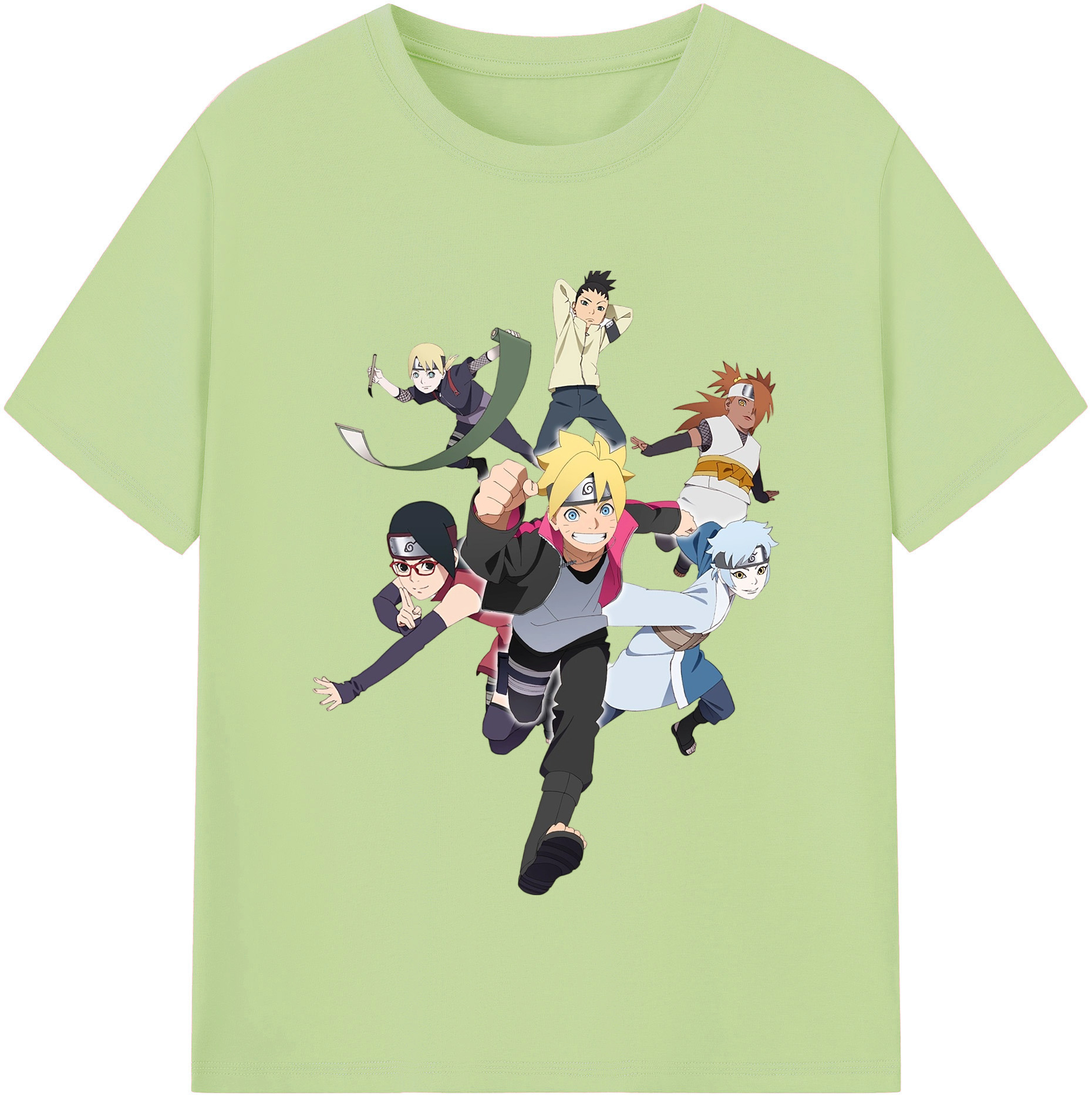 （画像用） NARUTO -ナルト- うずまき ボルト Uzumaki Boruto 綿100％半袖Tシャツ（フロントプリント）